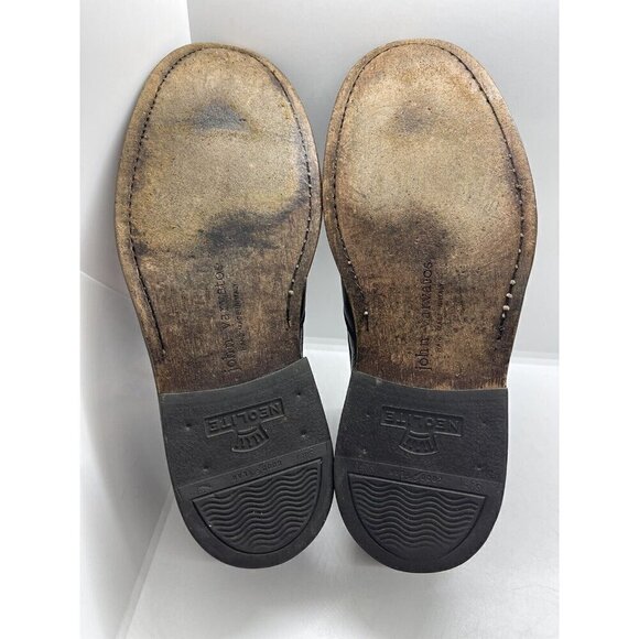 John Varvatos Men Brown Leather Slip On Oxfords Dress Shoes Sz 9 Loafers Neolite main image 6